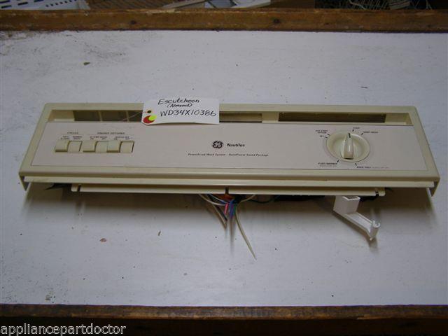 GE DISHWASHER WD34X10386 WD1X10079 WD35X10014 WD21X10261 ESCUTCHEON W/ TIMER GE DISHWASHER WD34X10386 WD1X10079 WD35X10014 WD21X10261 ESCUTCHEON W/ TIMER